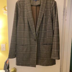 Apt. 9 Gray Plaid Women's Blazer